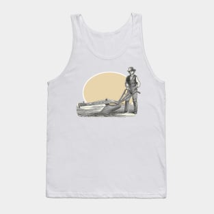 Farmer with plow Tank Top